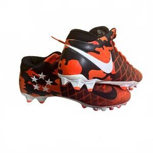 Nike Alpha Field General 3 Elite TD Football Cleats Orange Black Men’s Size 11.5